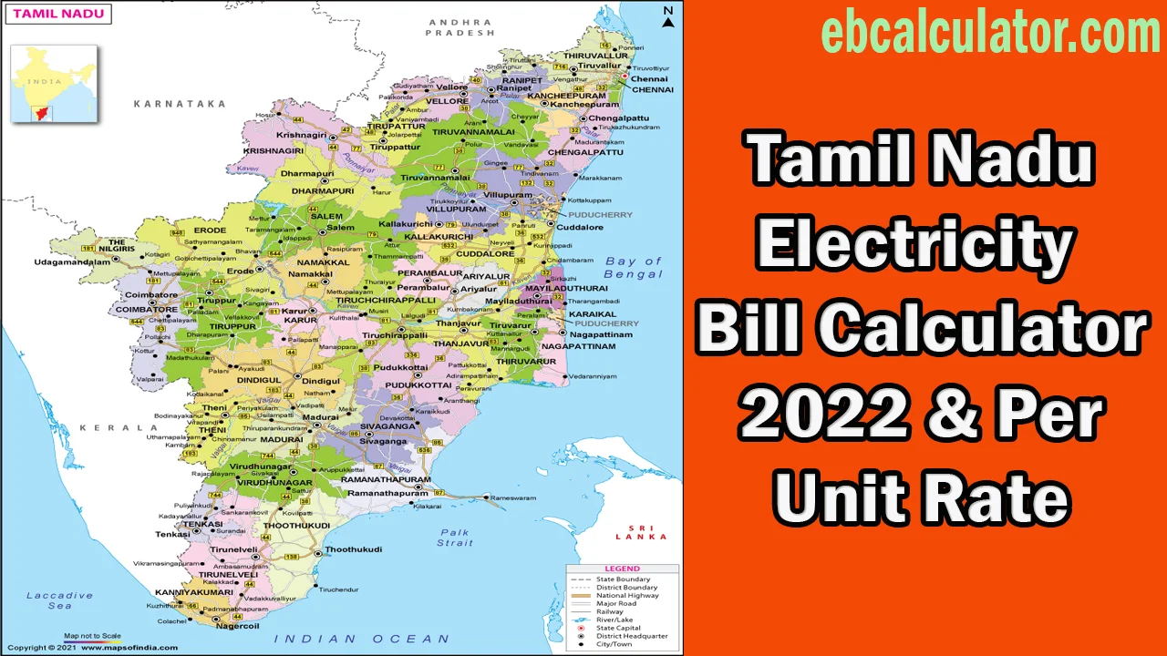 TNEB Electricity Bill calculator, Per Unit Rate, Tariff Order