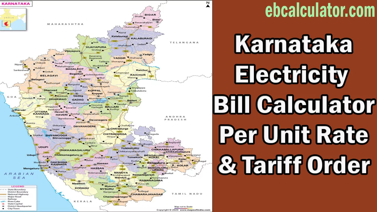 Karnataka Electricity Bill Calculator, Per Unit Rate 202223
